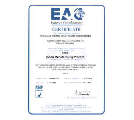 Certification EurAsia