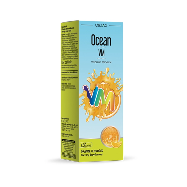 Private Label Orange Flavored Delicious Liquid (Syrup) Multivitamin - Ocean