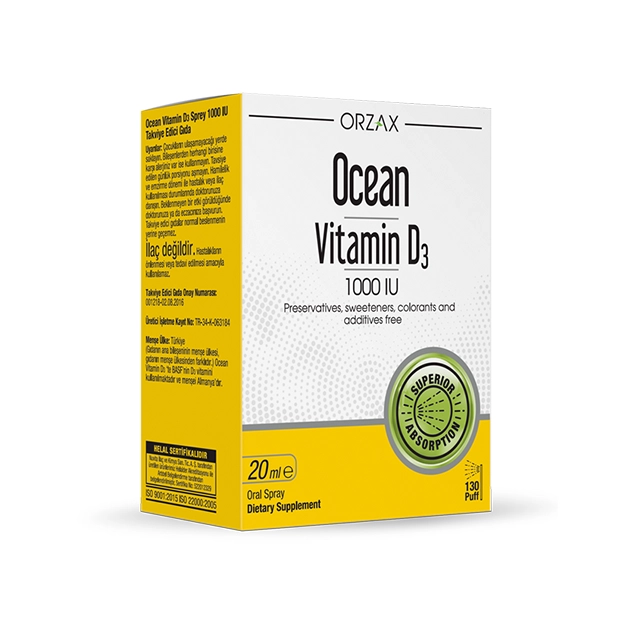 Private Label Olive Oil Base Vitamin D3 (1000 IU) Spray - Ocean