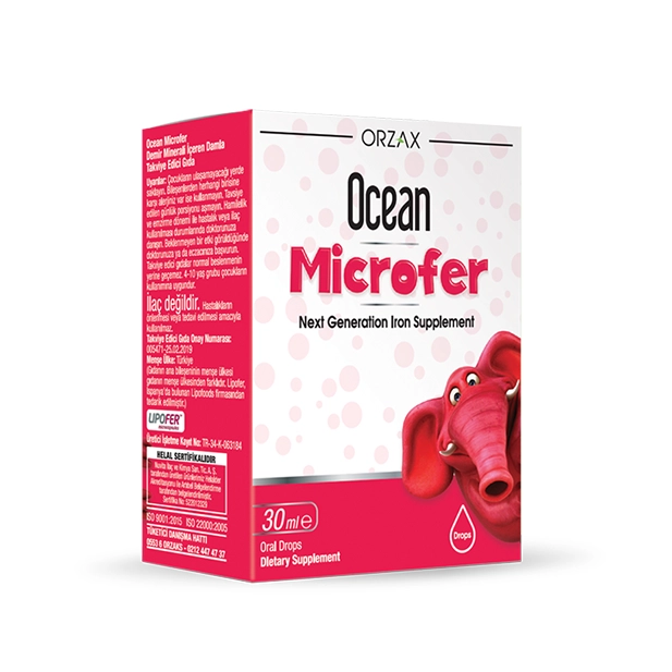 Private Label Iron (Microfer / Lipofer) Drops Supplements - Ocean