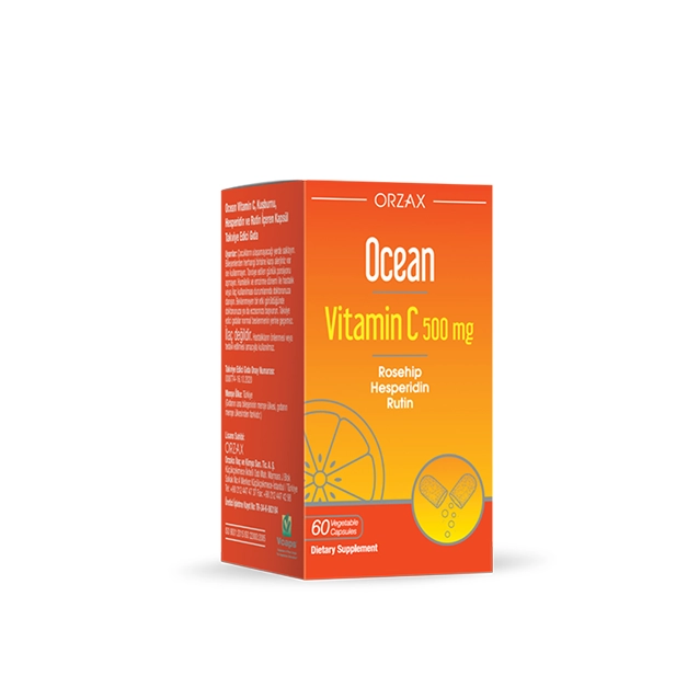 Private Label Vitamin C (500 mg) with Rosehip & Hesperidin - Ocean