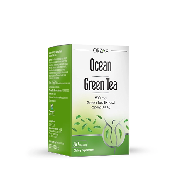 Private Label Green Tea Extract Capsules (500mg, 225mg EGCG) - Ocean