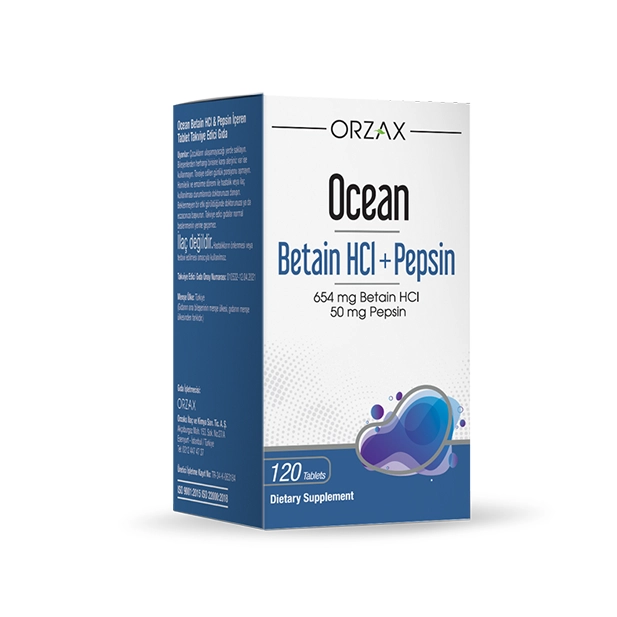 Private Label Betaine HCl + Pepsin Tablets Manufacturer - Ocean