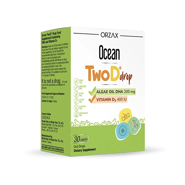 Private Label DHA & EPA Supplement with Vitamin D3 Drops - Ocean