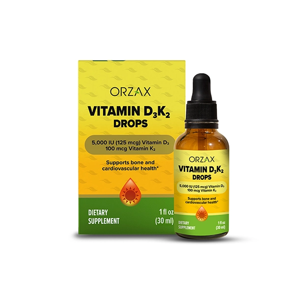 Private Label Vitamin D3 K2 Drops Manufacturer - Orzax