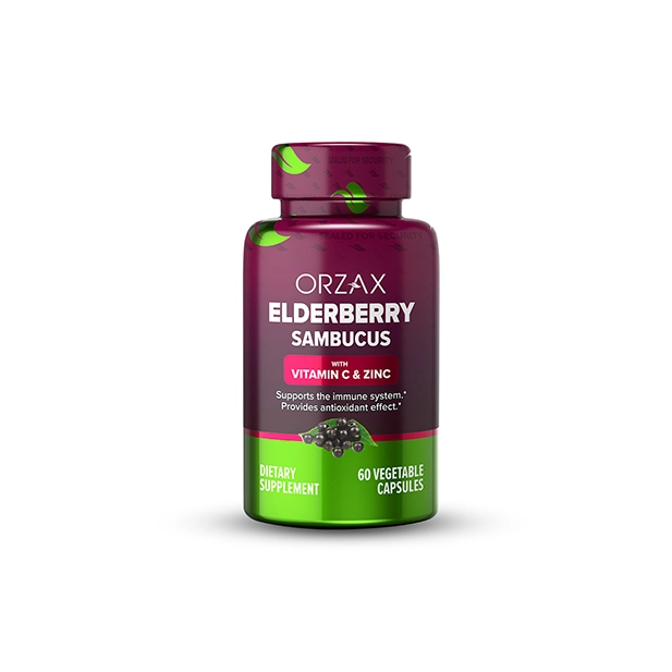 Private Label Elderberry with Vit C & Zinc Capsules Manufacturer - Orzax