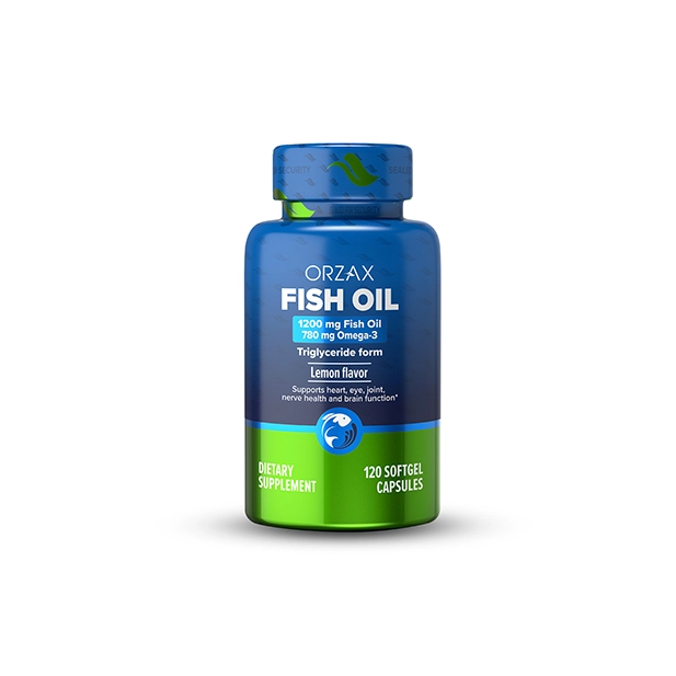 Private Label Fish Oil (Omega 3) with EPA & DHA Capsules Manufacturer - Orzax